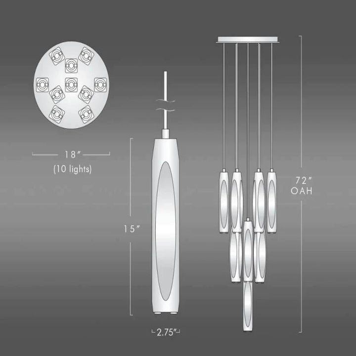 Harper Crystal 10-Light Round Chandelier