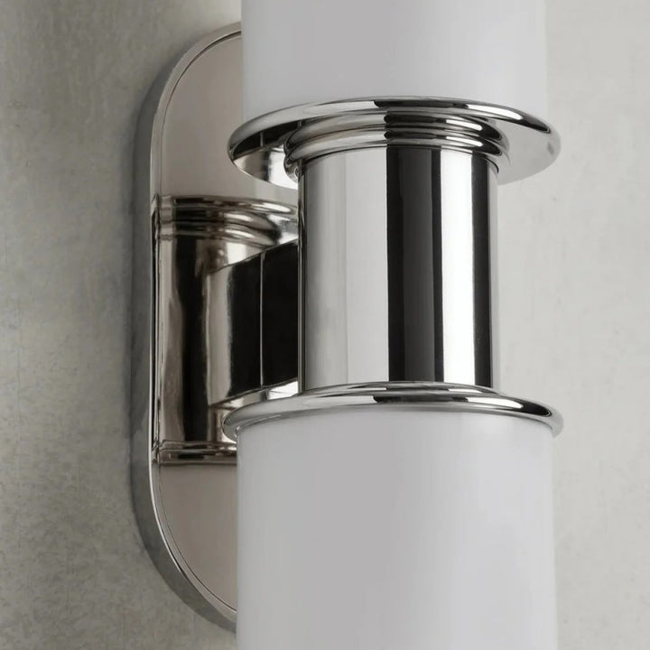 Harvial 2-Light Milk Glass Wall Sconce