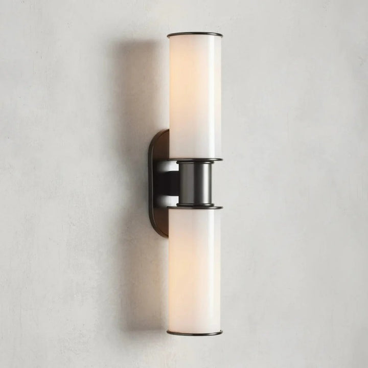 Harvial 2-Light Milk Glass Wall Sconce
