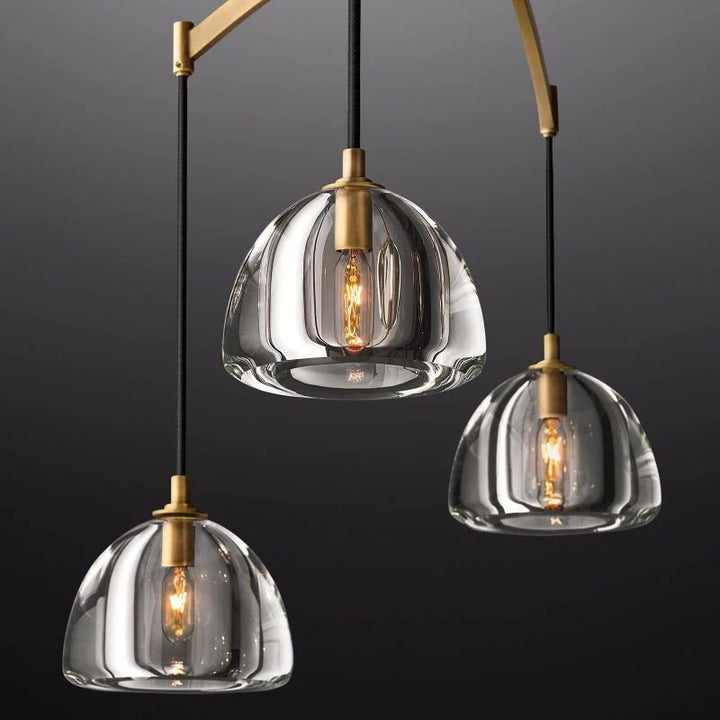 Hemisphere Linear Chandelier 54"