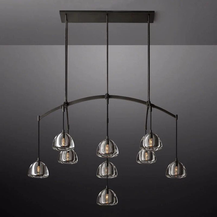 Hemisphere Linear Chandelier 54"