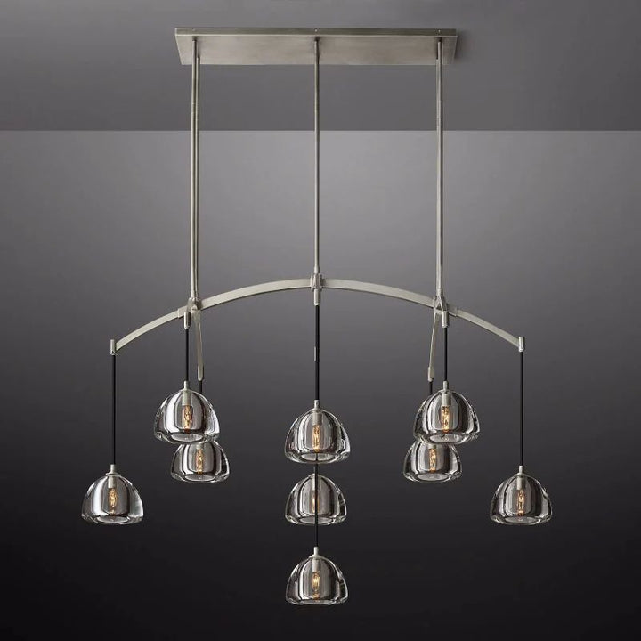Hemisphere Linear Chandelier 54"