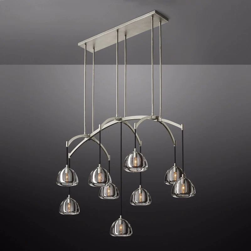 Hemisphere Linear Chandelier 54"