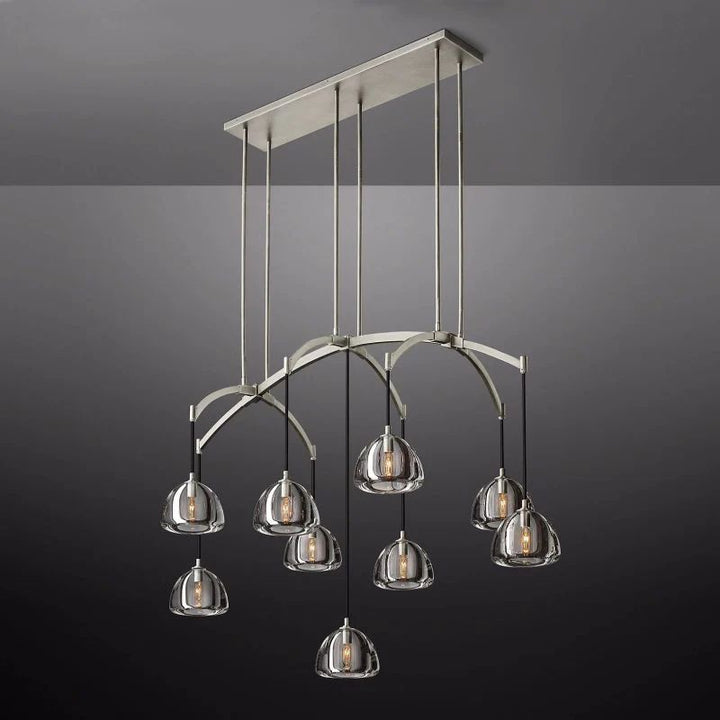 Hemisphere Linear Chandelier 54"