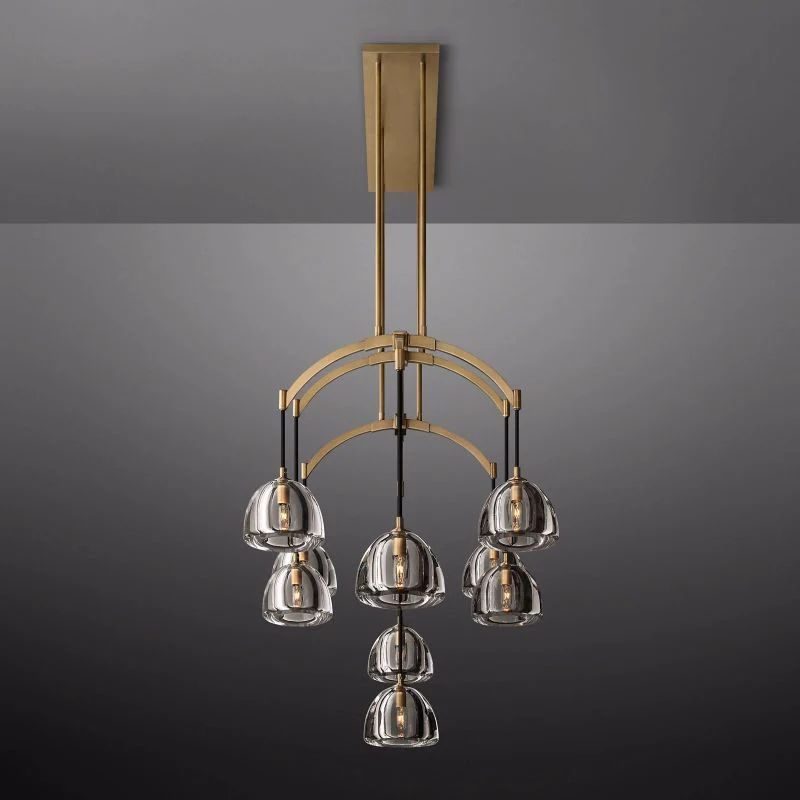 Hemisphere Linear Chandelier 54"