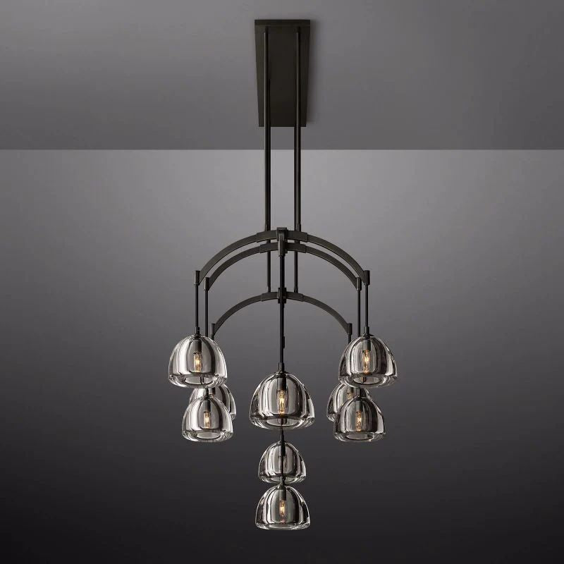 Hemisphere Linear Chandelier 54"