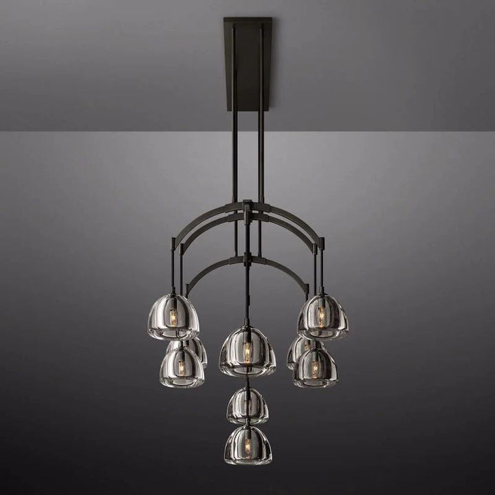 Hemisphere Linear Chandelier 54"