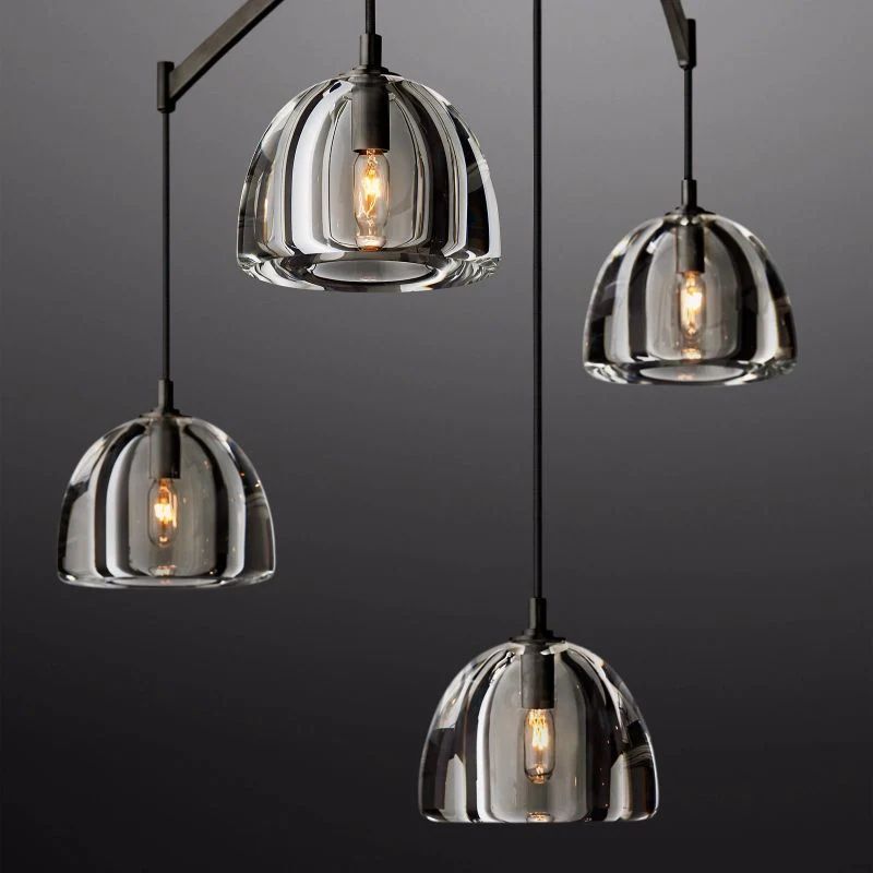 Hemisphere Linear Dining Room Chandelier 72"