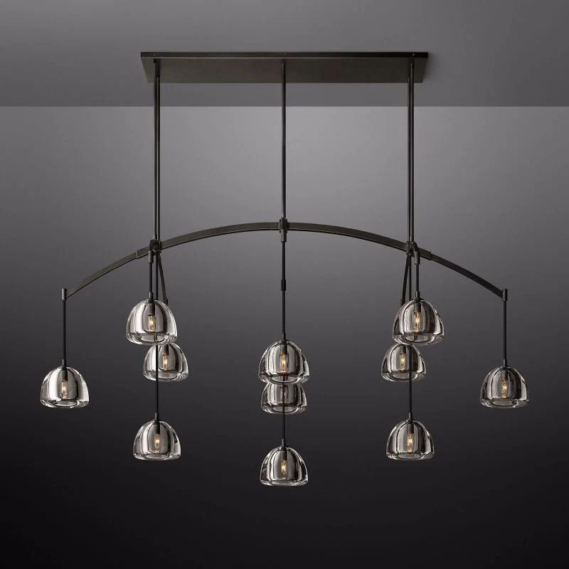 Hemisphere Linear Dining Room Chandelier 72"