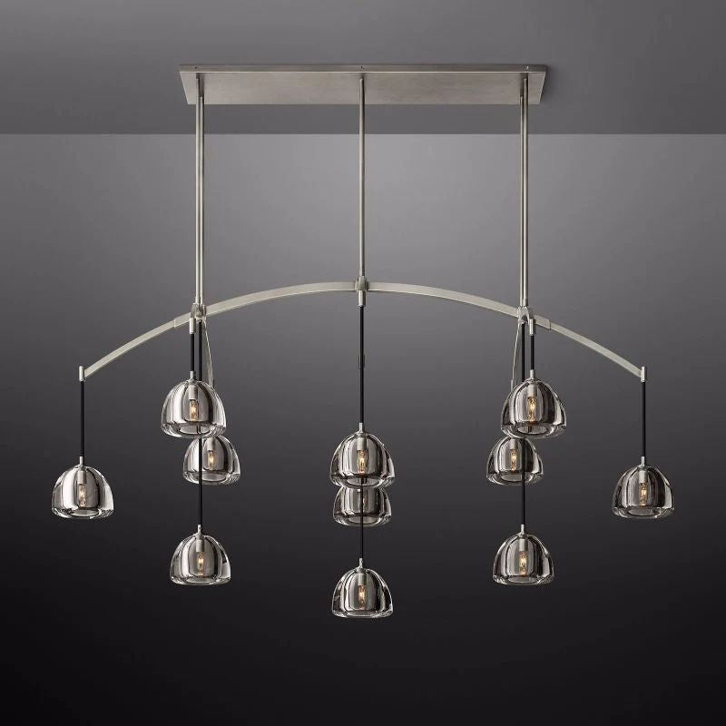 Hemisphere Linear Dining Room Chandelier 72"