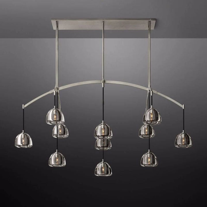 Hemisphere Linear Dining Room Chandelier 72"