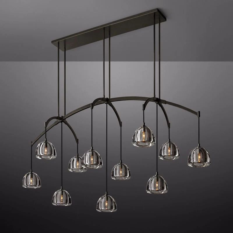 Hemisphere Linear Dining Room Chandelier 72"