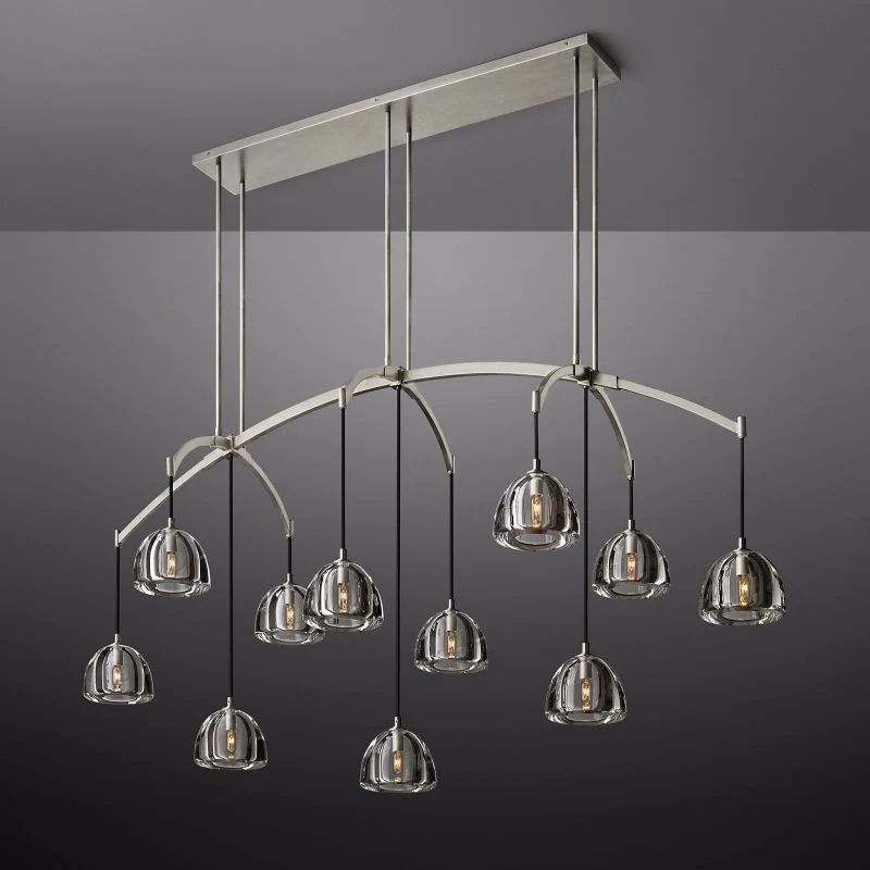 Hemisphere Linear Dining Room Chandelier 72"