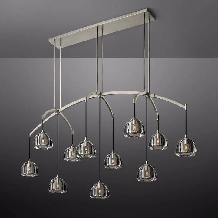 Hemisphere Linear Dining Room Chandelier 72"