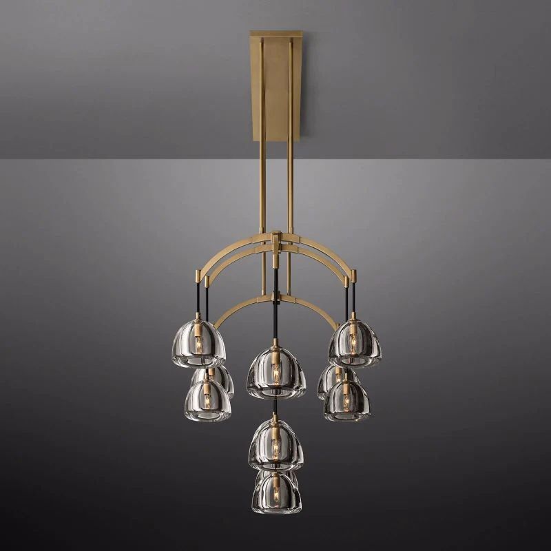 Hemisphere Linear Dining Room Chandelier 72"