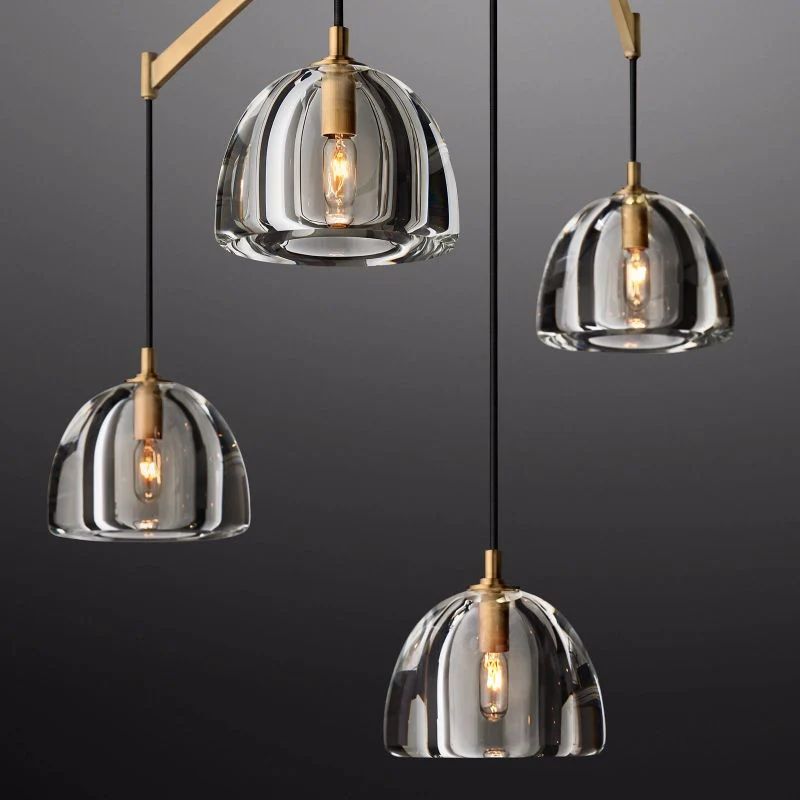 Hemisphere Linear Dining Room Chandelier 72"