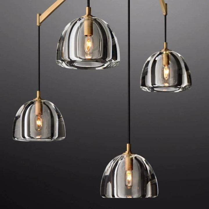 Hemisphere Linear Dining Room Chandelier 72"