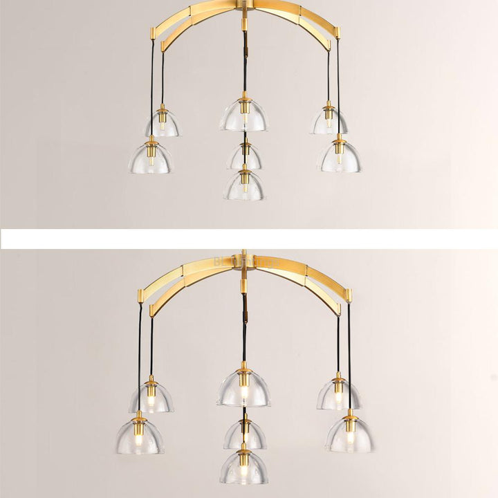 Hemisphere Round Chandelier 36"