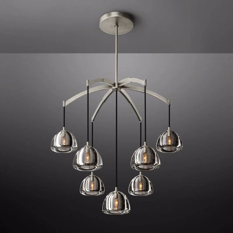 Hemisphere Round Chandelier 36" For Living Room
