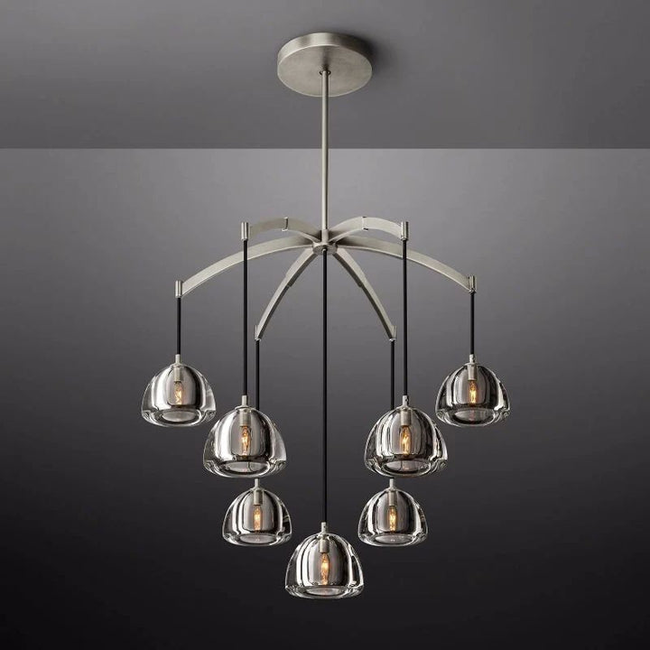 Hemisphere Round Chandelier 36" For Living Room