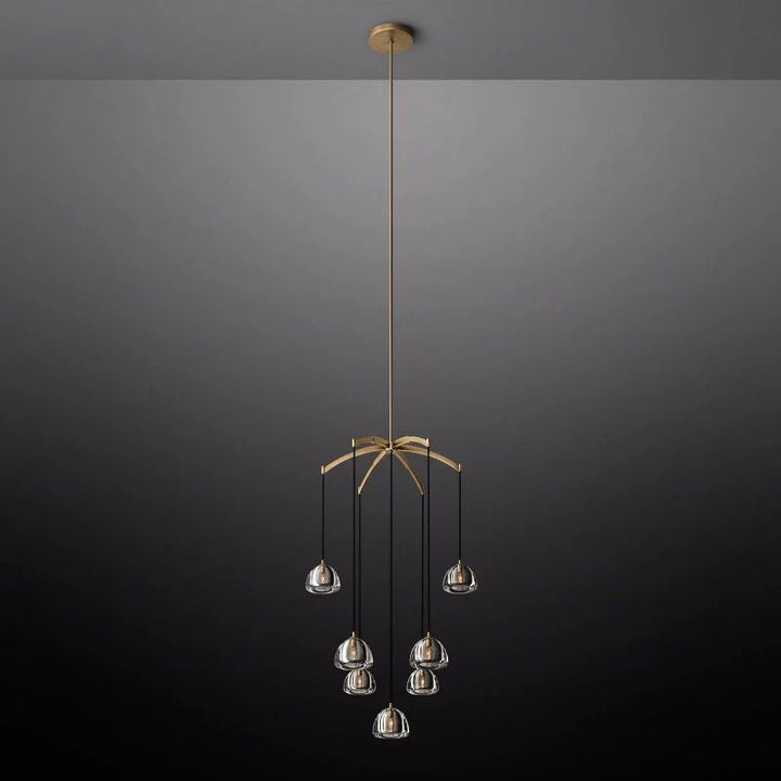 Hemisphere Round Chandelier 36" For Living Room