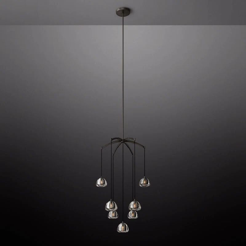Hemisphere Round Chandelier 36" For Living Room