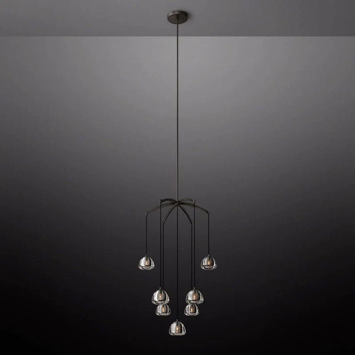 Hemisphere Round Chandelier 36" For Living Room