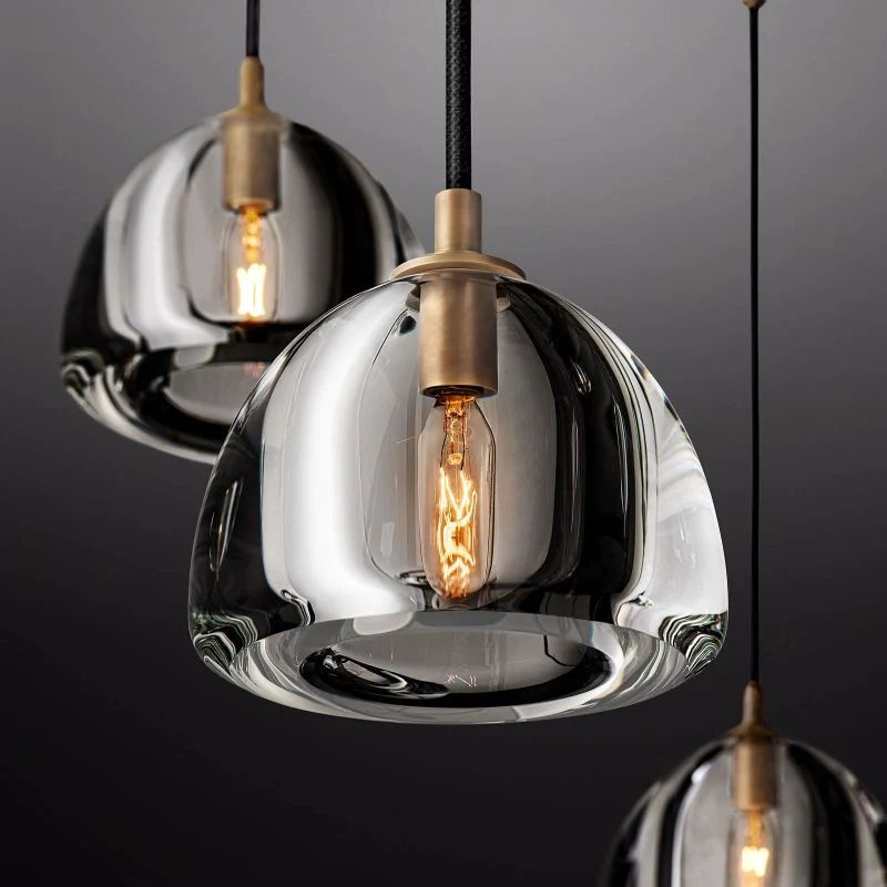 Hemisphere Round Chandelier 36" For Living Room