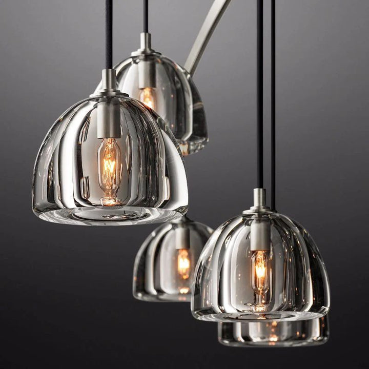 Hemisphere Round Living Room Chandelier 60"
