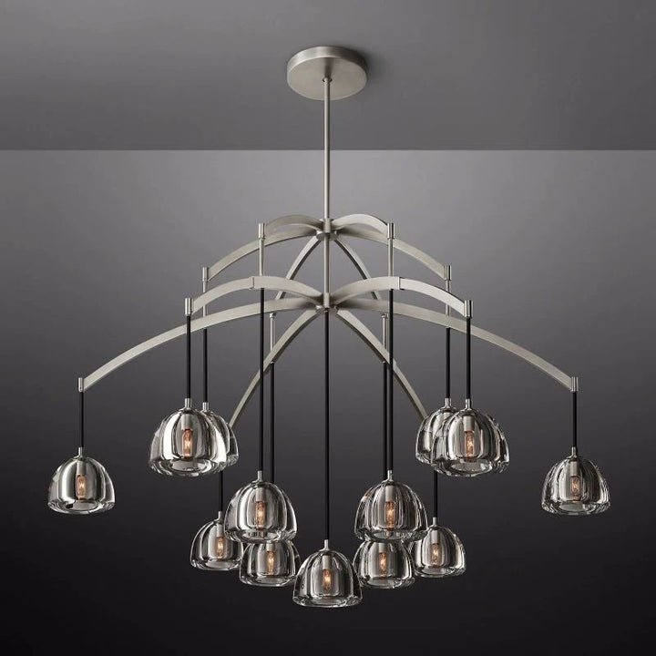 Hemisphere Round Living Room Chandelier 60"