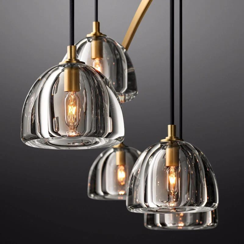 Hemisphere Round Living Room Chandelier 60"