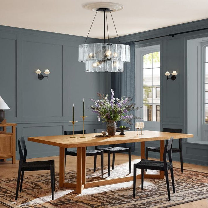 Hillam 2 Tier Crystal Chandelier