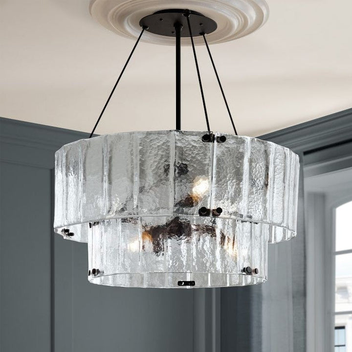 Hillam 2 Tier Crystal Chandelier