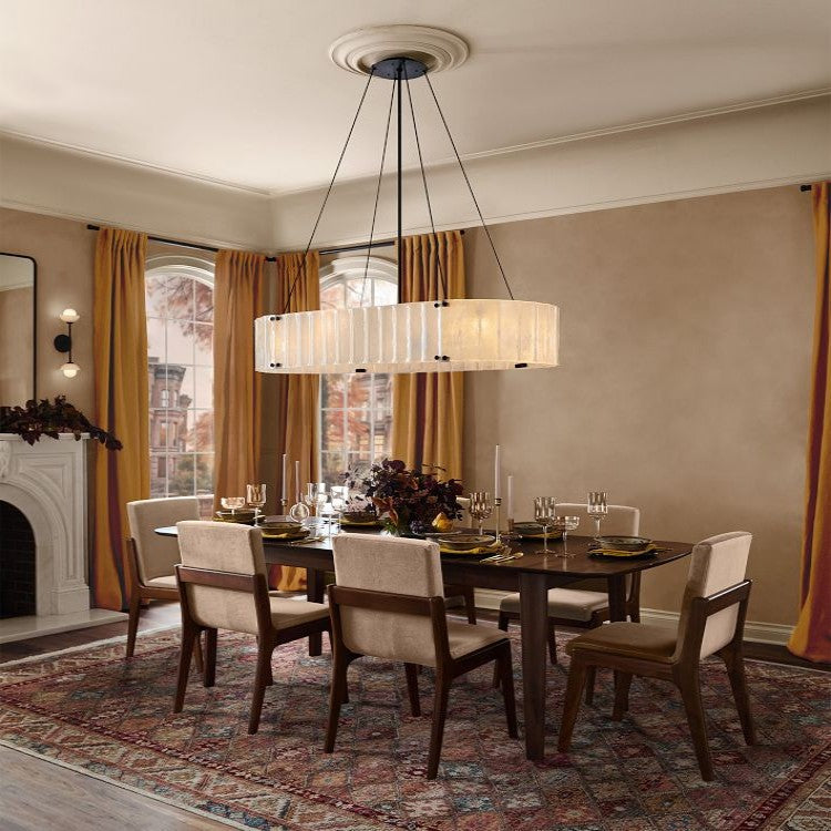 Hillam Oval Crystal Chandelier 60"