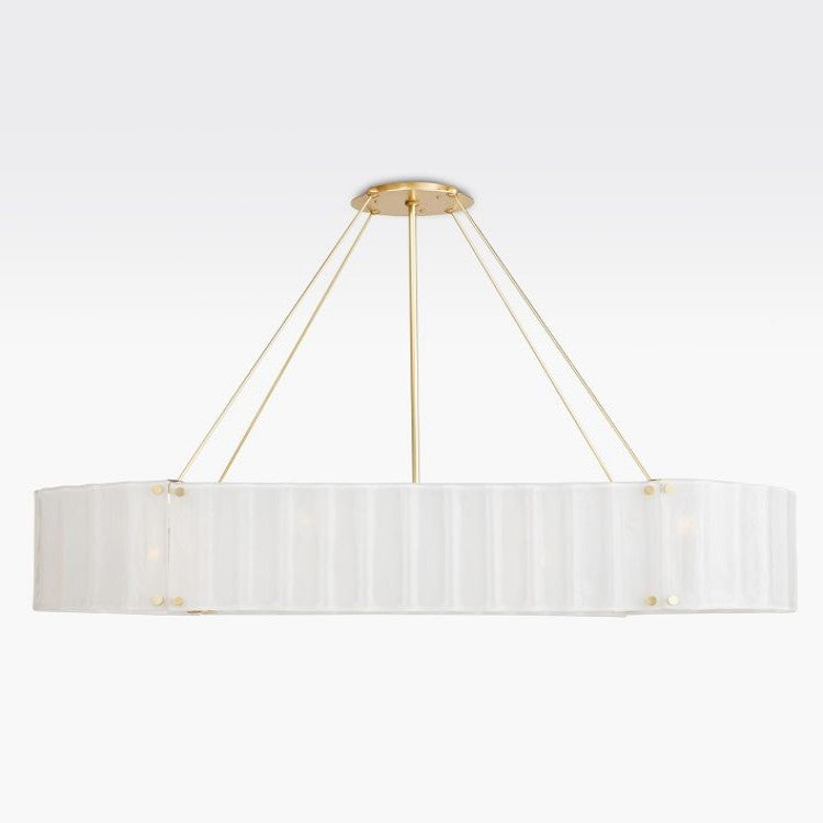 Hillam Oval Crystal Chandelier 60"