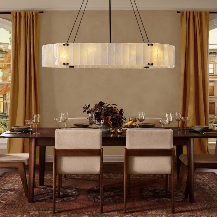Hillam Oval Crystal Chandelier 60"