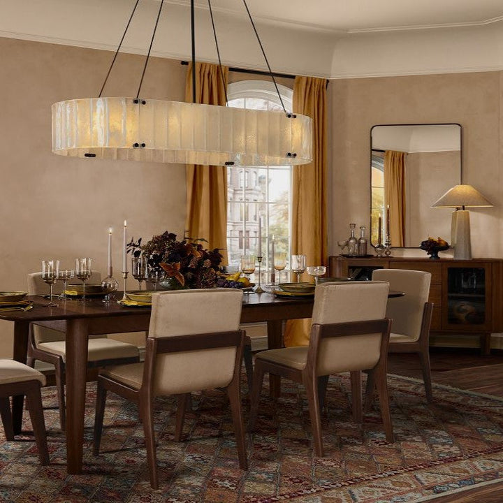 Hillam Oval Crystal Chandelier 60"