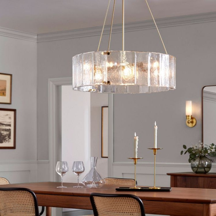 Hillam Round Crystal Chandelier 24"
