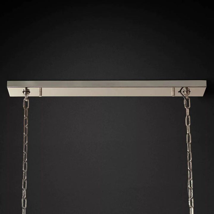 Hiram Blown Glass Square Chandelier 54"