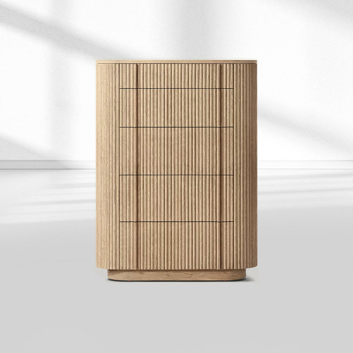 Holland Modern Cabinet 5-Drawer Narrow Dresser