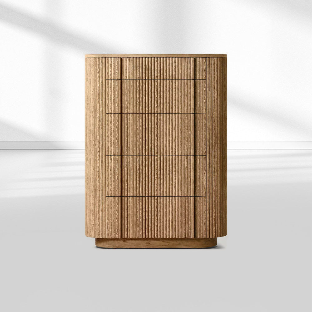 Holland Modern Cabinet 5-Drawer Narrow Dresser