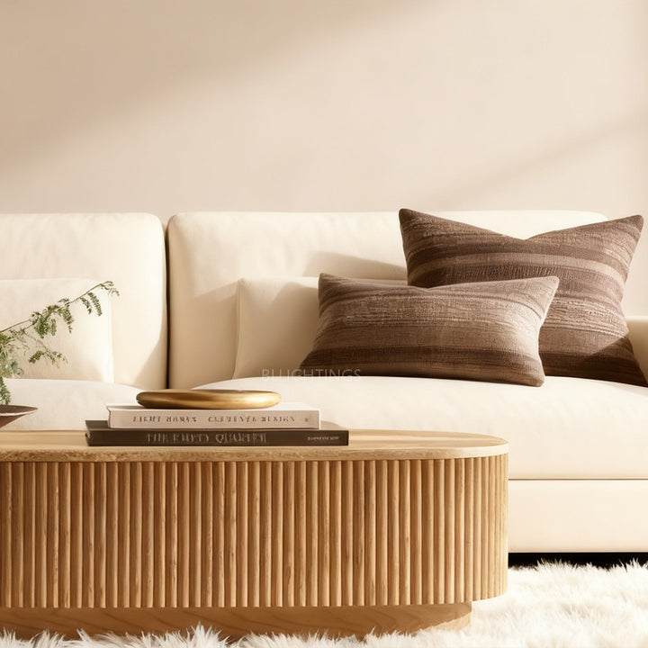 Holland Oak Wood & Stone Coffee Table