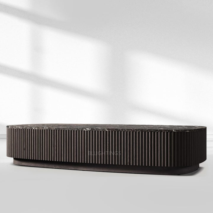 Holland Oak Wood & Stone Coffee Table