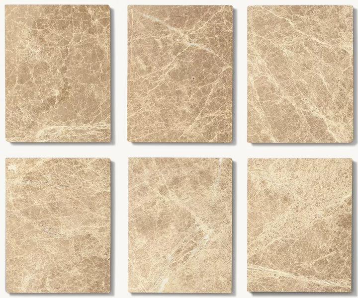 Holland Oak Wood & Stone Round Coffee Table