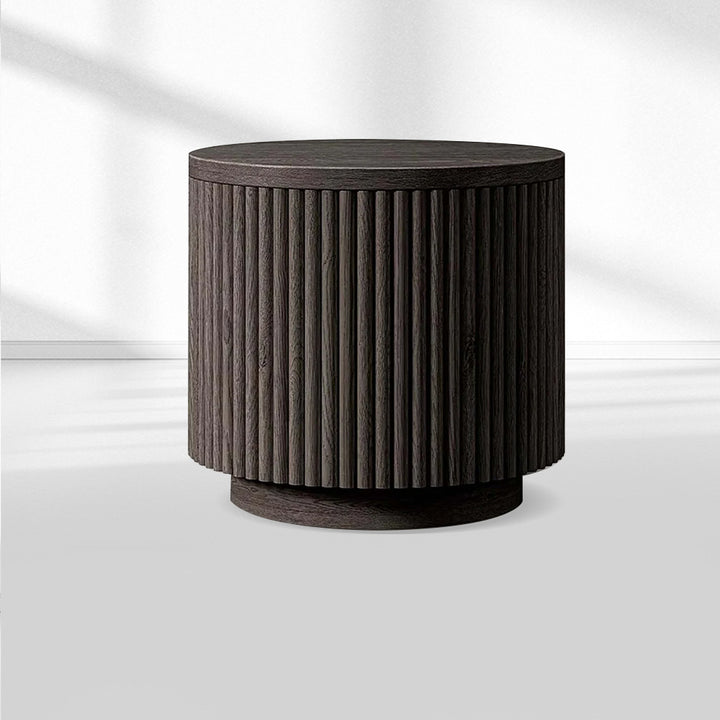 Holland Wood Round Side Table