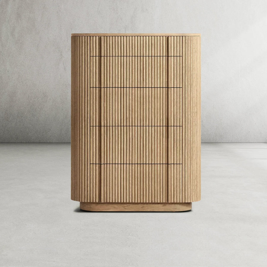 Holland Modern Cabinet 5-Drawer Narrow Dresser