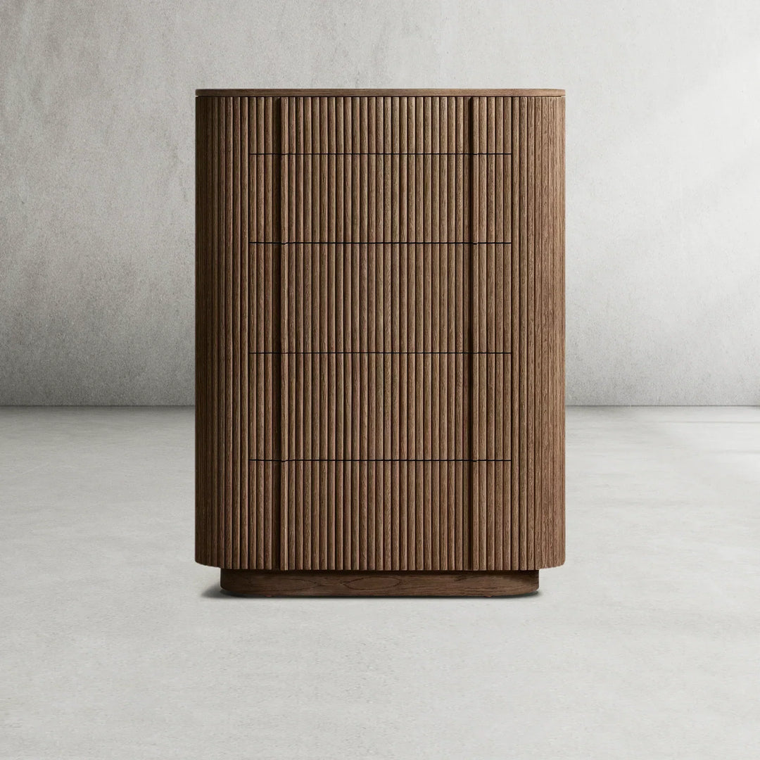 Holland Modern Cabinet 5-Drawer Narrow Dresser