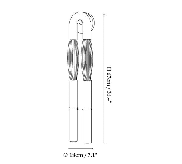 Horsehair Wall Sconce