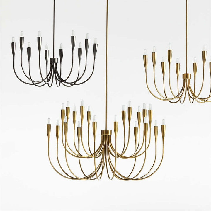 Iiona Large Brass Candelabra Chandelier Light