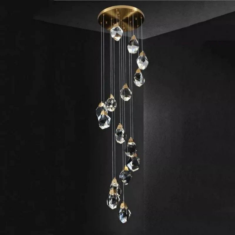 Irene Crystal Staircase Chandelier